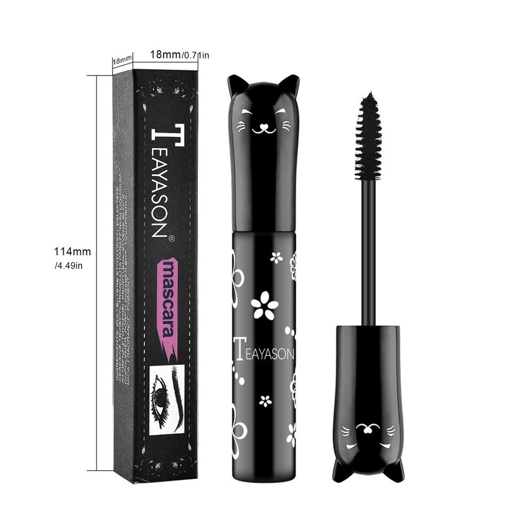 Mascara 6 Màu Sắc Tùy Chọn Chống Thấm Nước Nhanh Khô Trang Điểm Dài Cong Lông Mi Màu Xanh Dương Hồng Tím Trắng Cà Phê