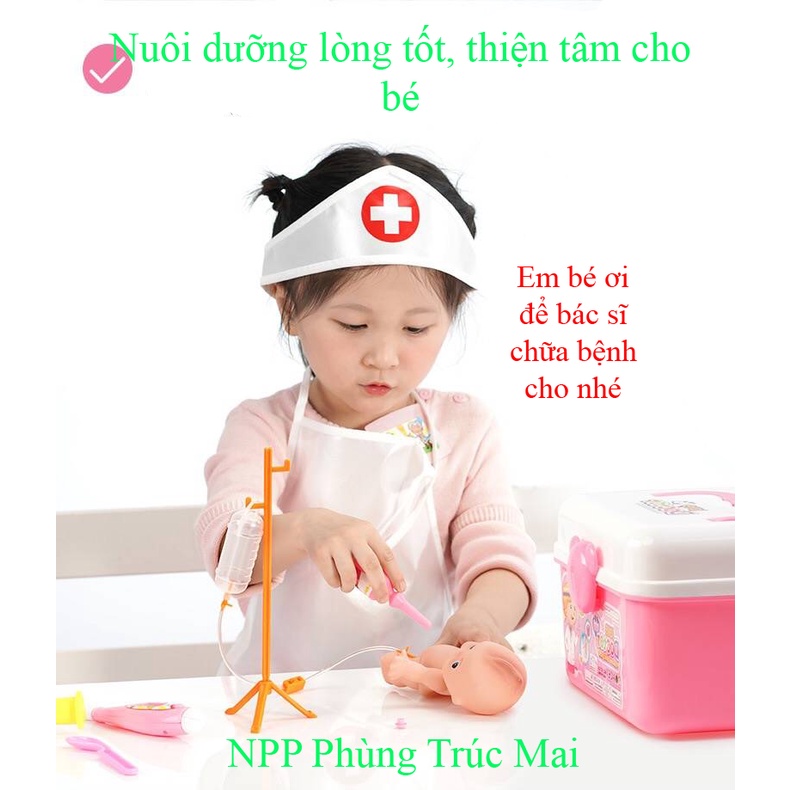 Đồ Chơi Dụng Cụ Y Tế Bác Sĩ Y Tá Nha Sĩ Khám Răng Cho Trẻ Em (Phiên Bản Nâng Cấp) - Đồ Chơi Giáo Dục Cho Bé Trai Bé Gái