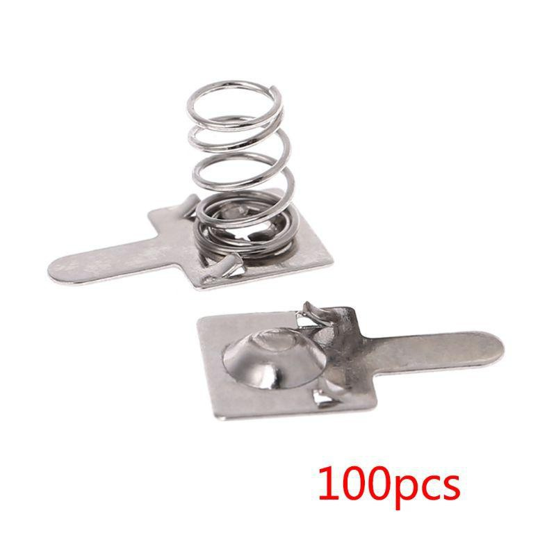 Set 100 tấm và lò xo pin kim loại chuyên dụng dành cho loại AA và AAA