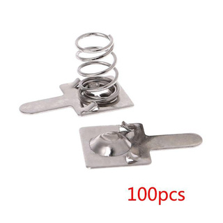 Set 100 tấm và lò xo pin kim loại chuyên dụng dành cho loại AA và AAA
