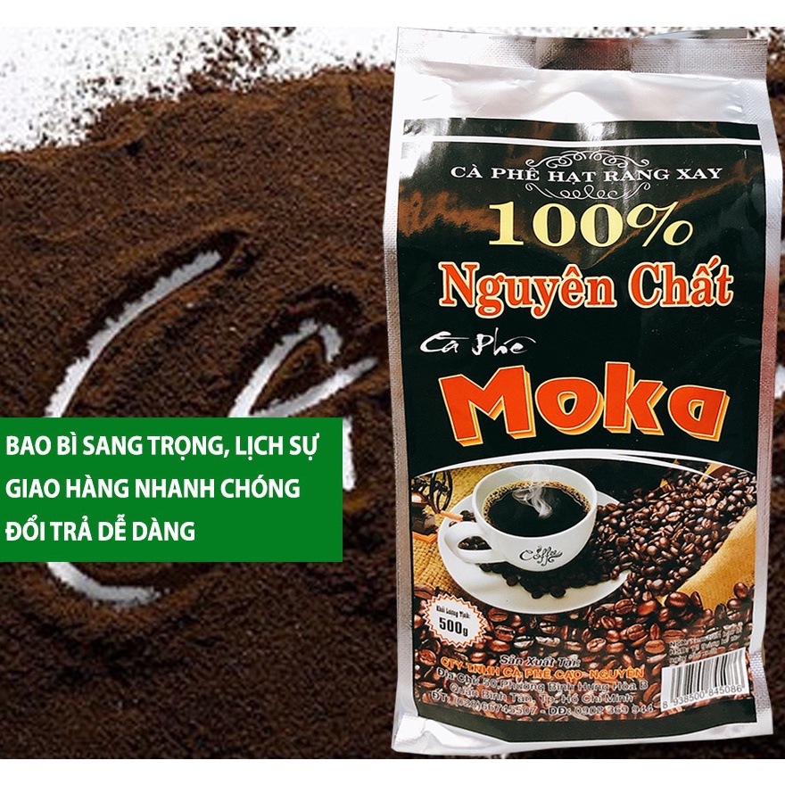 Combo 02 Bịch Cà phê Moka Nguyên Chất Pha Phin truyền thống Công ty Cà Phê Cao Nguyên.