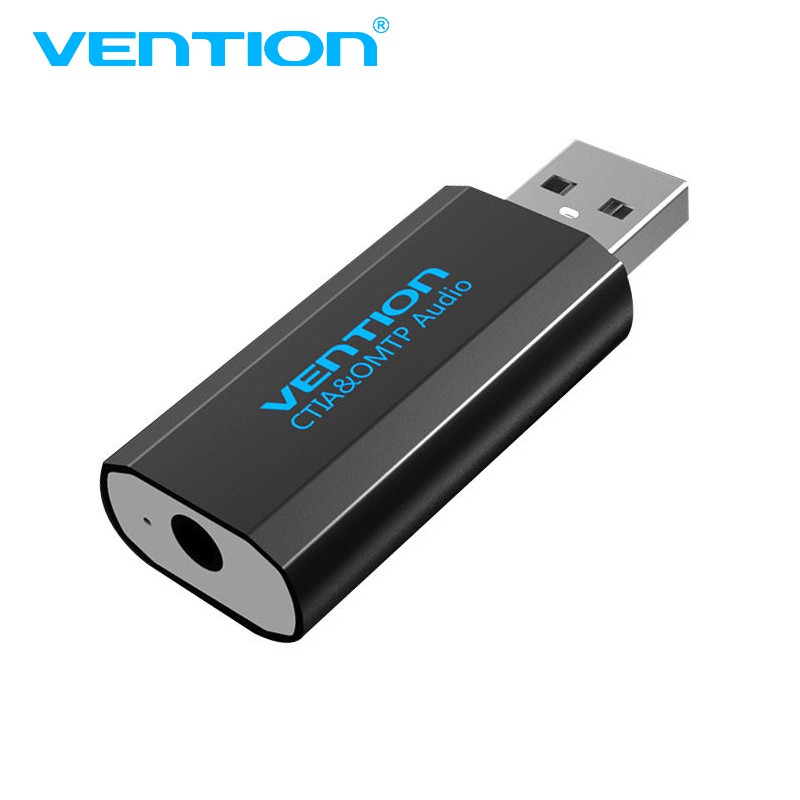 Vention USB External Sound Card USB To AUX Jack 3.5mm Earphone Adapter Audio Mic For Computer