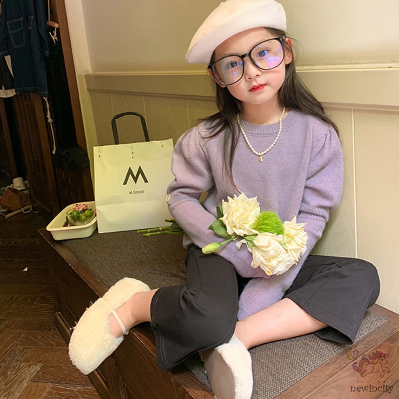 Quần Ống Loe Màu Sắc Thanh Lịch Cho Bé Gái
