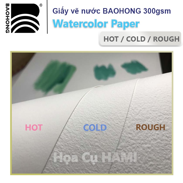 Giấy vẽ BaoHong A3 100% cotton