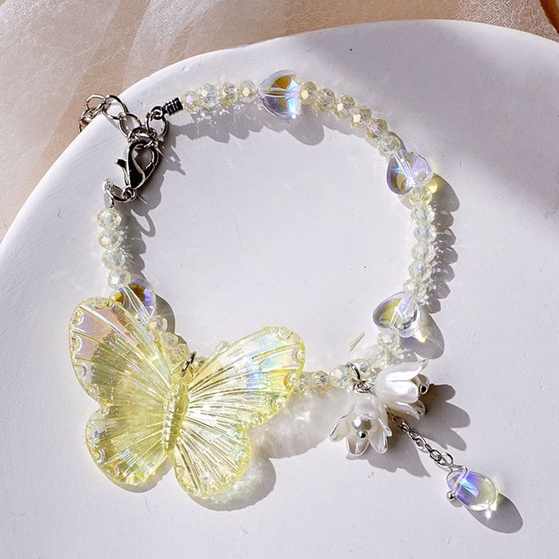 Mới Vòng Tay Co Giãn Xâu Hạt Nhiều Màu Hình Hoa Cúc Phong Cách Bohemian Hàn Quốc Cho Nữ