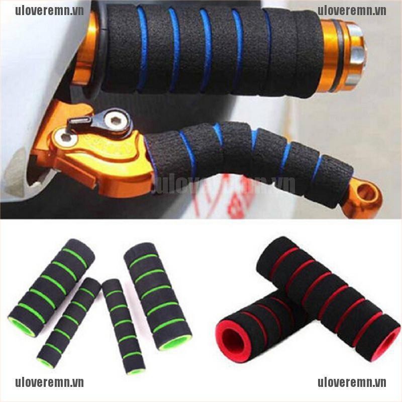 Bộ 2 Cặp Tay Nắm + Tay Phanh Ly Hợp Bằng Bọt Biển Mềm Mại Tiện Dụng Cho Xe Máy / Xe
