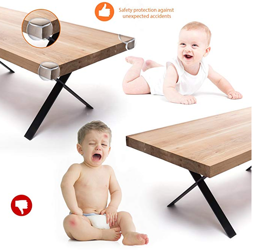 Set 10 Miếng Silicon Bọc Cạnh Bàn Bảo Vệ An Toàn Cho Bé
