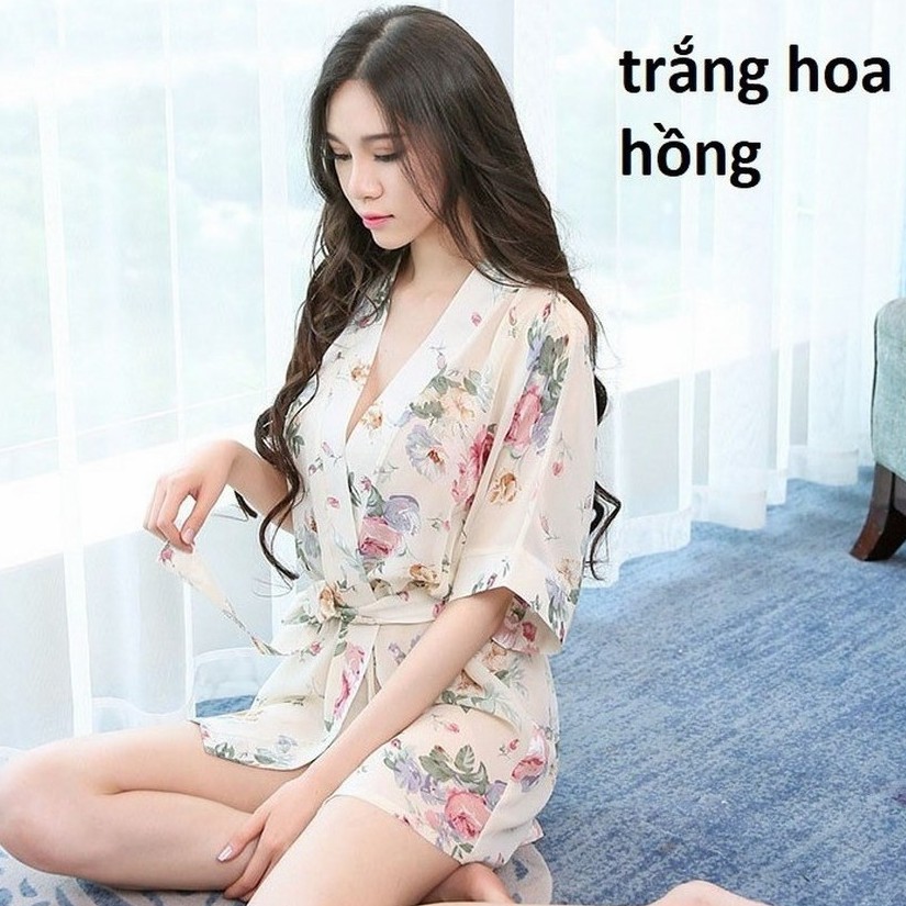 ( Ảnh Thật ) Áo choàng ngủ nữ hoa vải voan 5034 Thời Trang | WebRaoVat - webraovat.net.vn