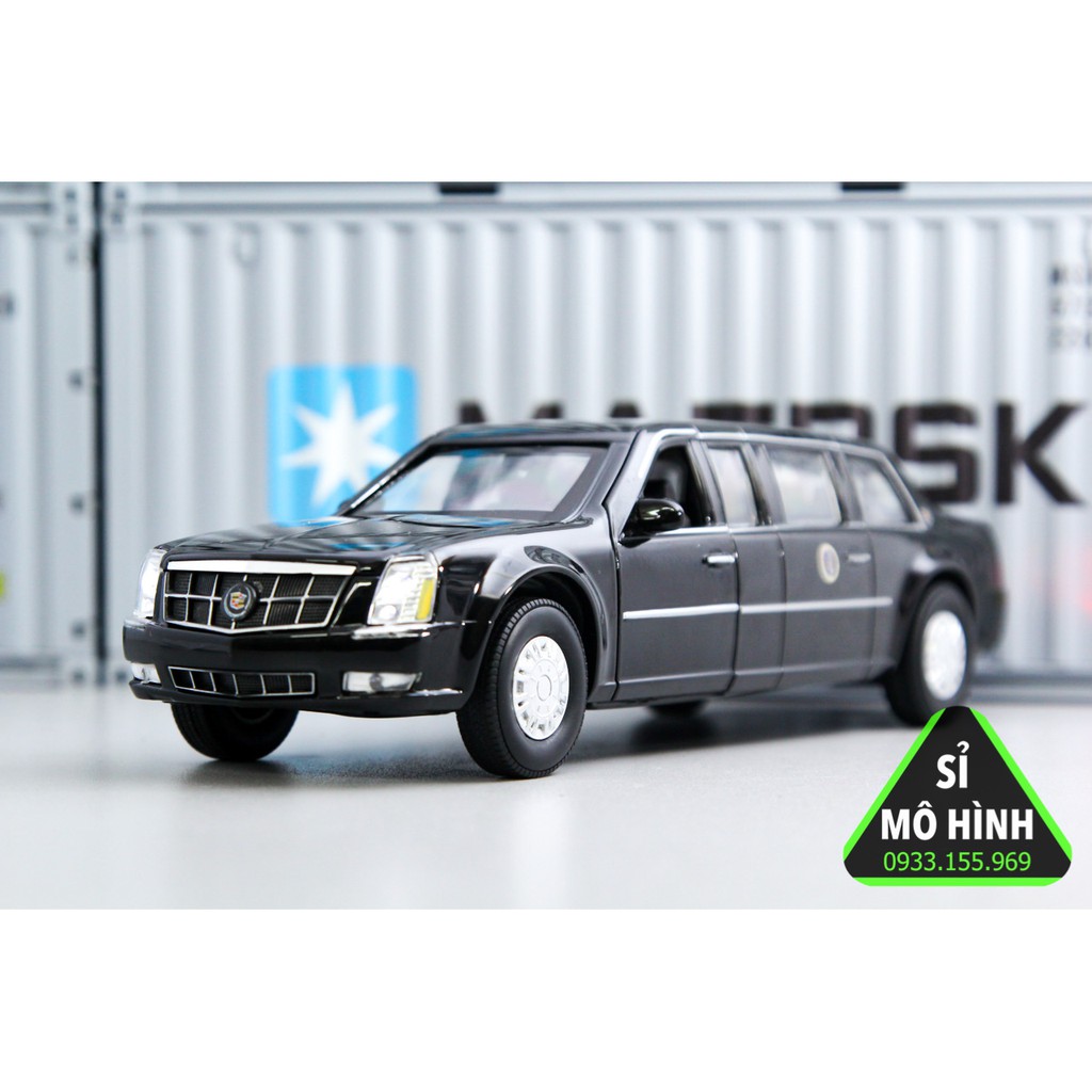 [ Sỉ Mô Hình ] Mô hình xe Limo Cadillac One Tổng thống Mỹ 1:32