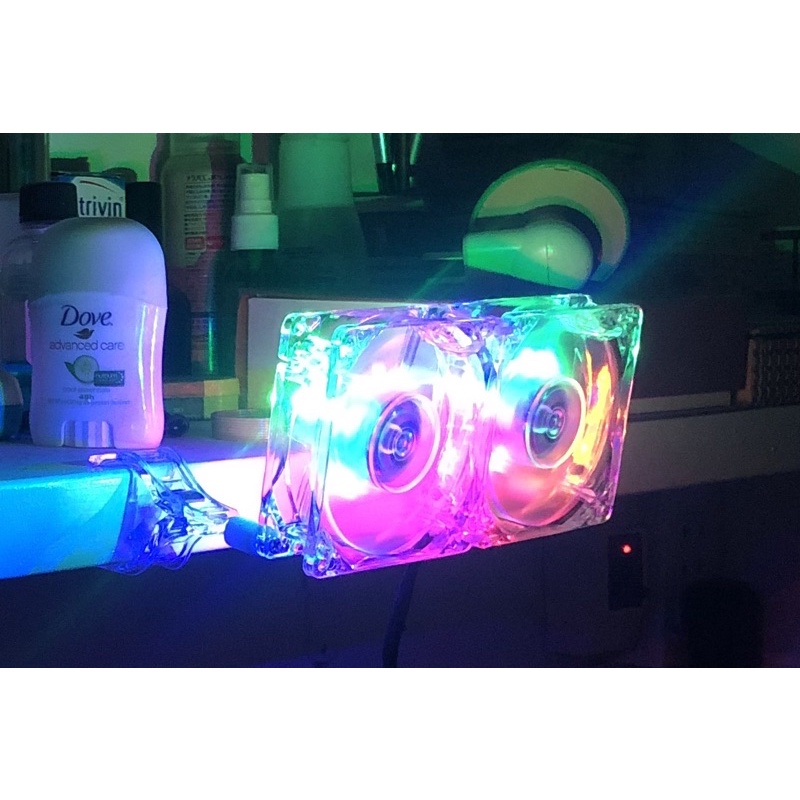 fan case 80mm trong suốt có đèn led | BigBuy360 - bigbuy360.vn