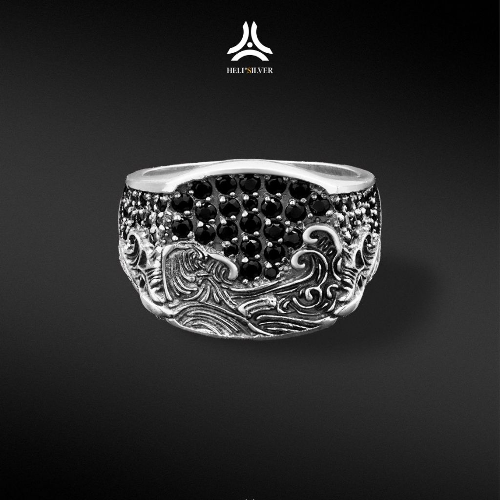 Nhẫn bạc nam, nữ HeliSilver NAMI RING Helios Original S925