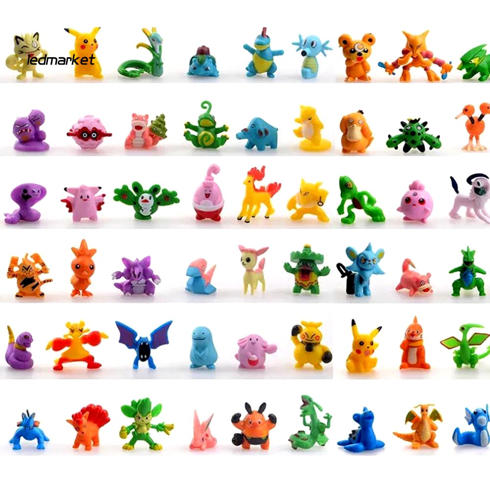 Set 144 Tượng Pokemon Đồ Chơi Mini Dễ Thương Cho Bé