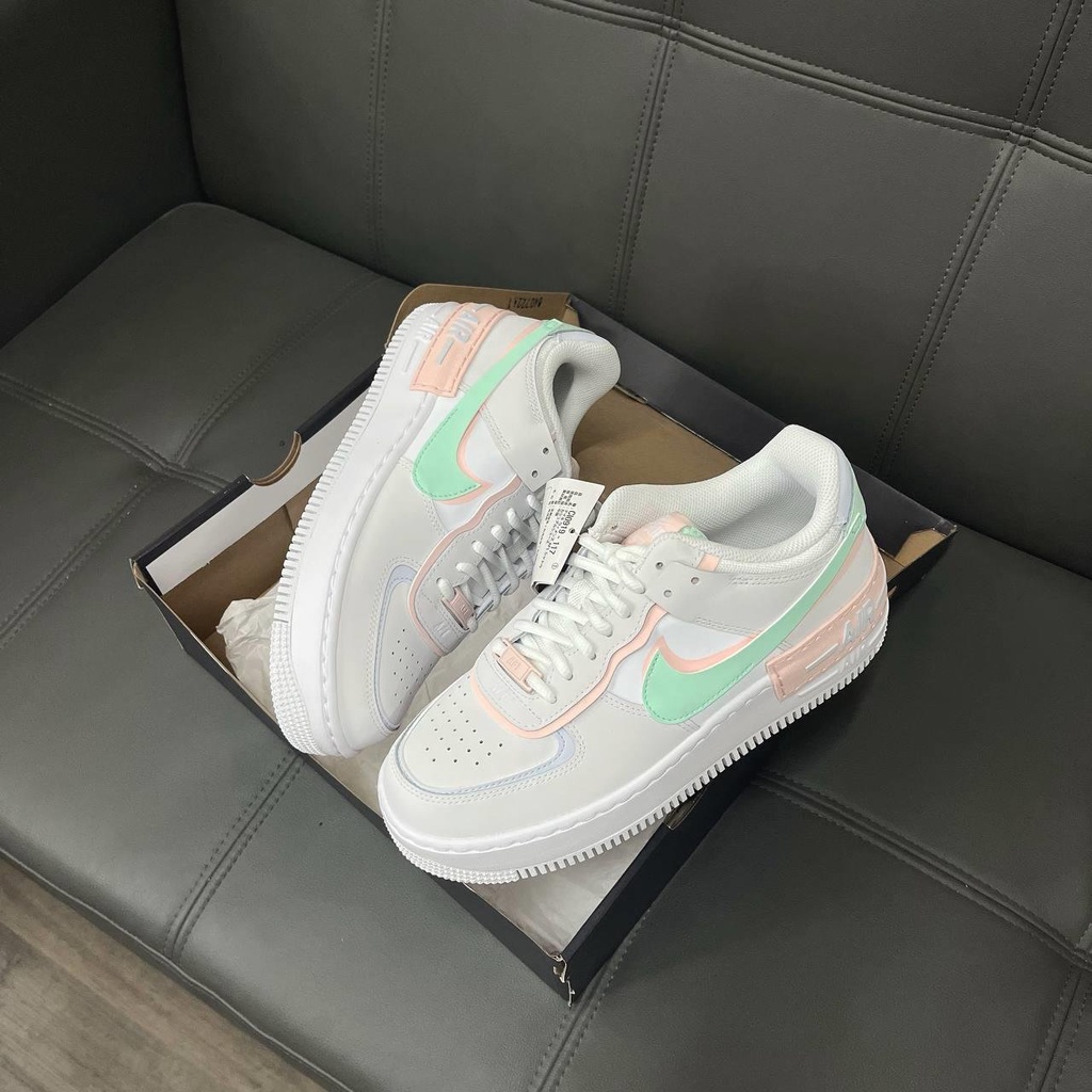 Giày Nike AF1 Shadow 🔴CHÍNH HÃNG🔴 Nike Air Force 1 Shadow Atmosphere Mint Giày Thể Thao Nữ  - Simple Sneaker