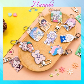 Móc khóa cute họa tiết hoạt hình dễ thương Hanabi Mk01