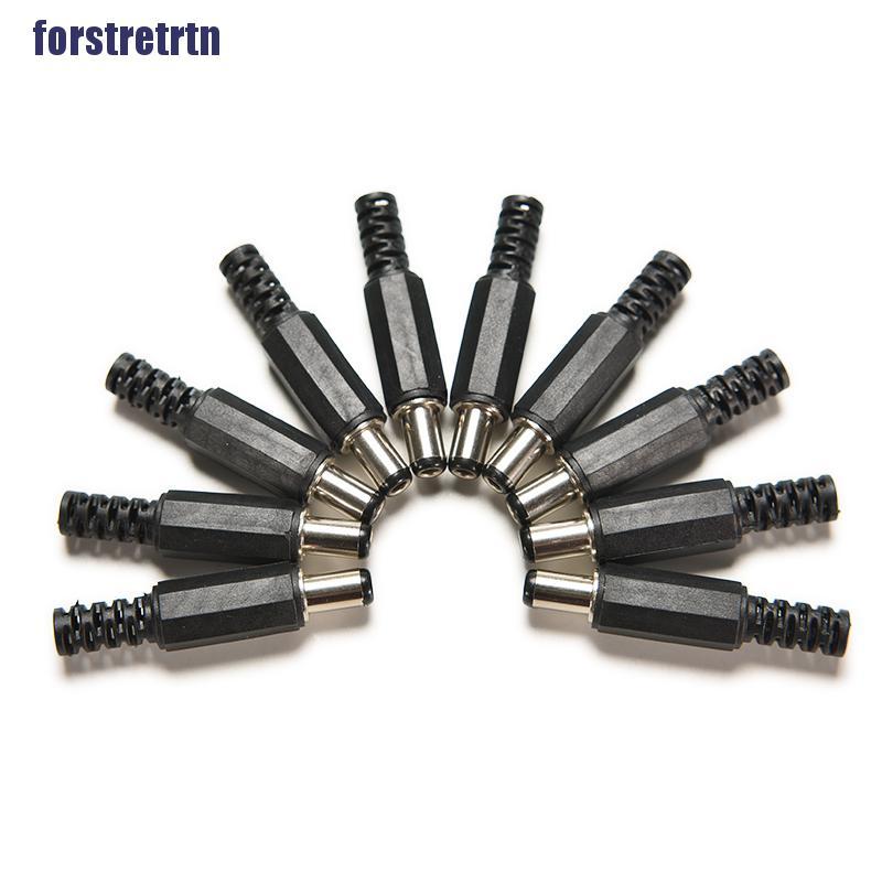 Bộ 10 đầu nối phích cắm DC 2.1mm / 5.5mm tiện lợi | BigBuy360 - bigbuy360.vn