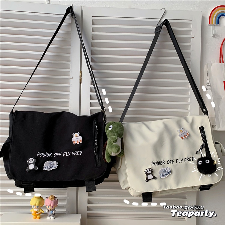 Túi đeo chéo vải phong cách unisex , túi vải thời trang ulzzang hàn quốc TV022