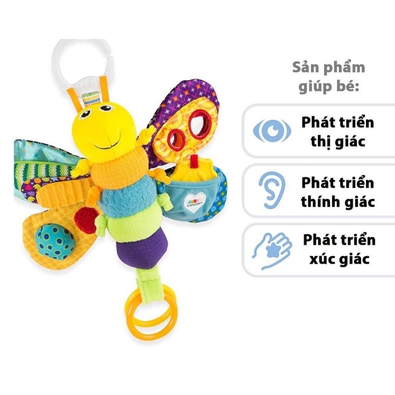 Đom Đóm Phát Triển Đa Giác Quan Lamaze Đồ Chơi Giáo Dục Sớm Cho Bé Treo Nôi Cũi Xe Đẩy