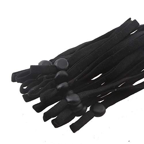 Set 100 Dây Thun Co Giãn Nhiều Màu Có Khóa 1 / 4 Inch Dùng Để May Khẩu Trang DIY Tiện Dụng