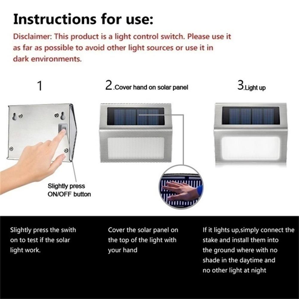 LONTIME Đèn LED Sử Dụng Năng Lượng Mặt Trời Siêu Sáng Gắn Tường