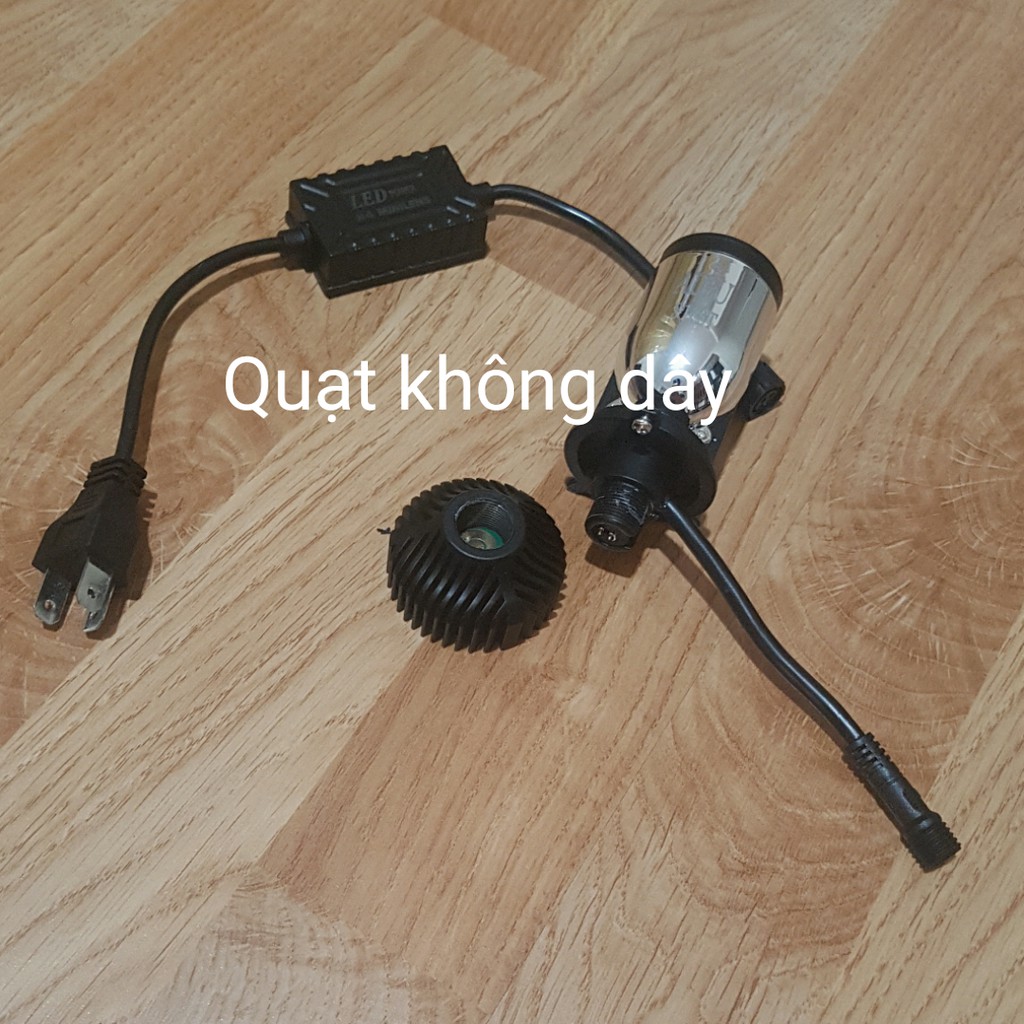 Đèn bi Led Mini ADIU chân H4 xe Ôtô Giá 2 bóng Quạt không dây