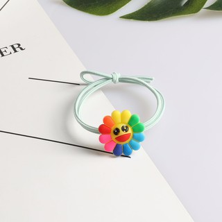 Set 100 Dây Thun Cột Tóc Hoa Mặt Trời Đẹp Dễ Thương (Giá Sỉ Siêu Rẻ)