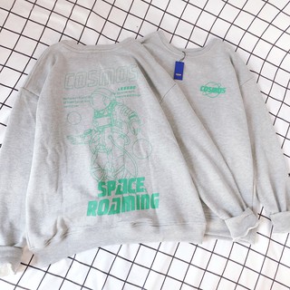 SALE Áo sweater in chữ Cosmos phi hành gia - ẢNH THẬT