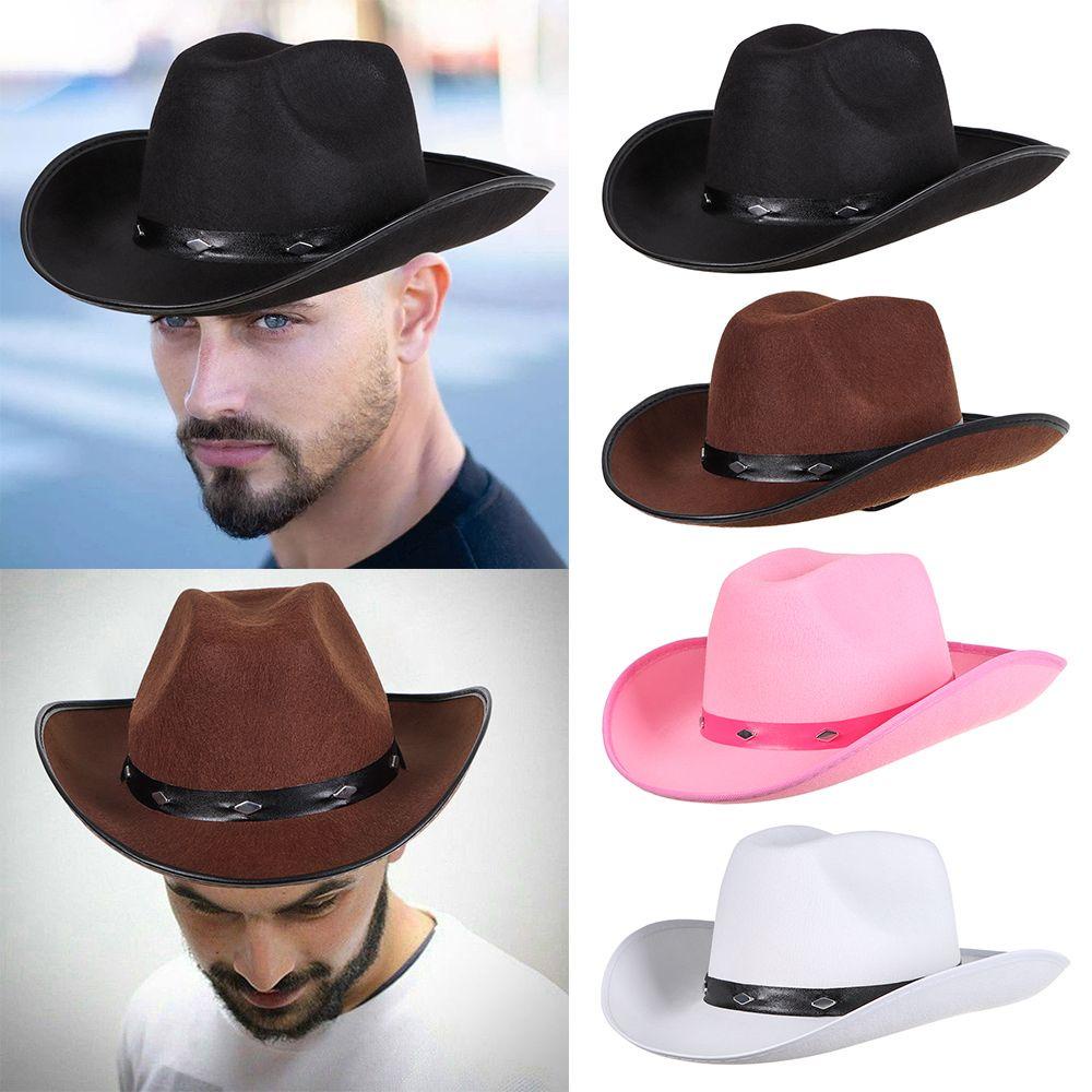 ROWANS Mũ Cao Bồi Chất Liệu Polyester Phong Cách Thời Trang Phương Tây