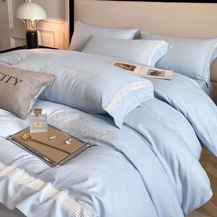 BỘ CHĂN GA GỐI COTTON LINEN CARTIERE CAO CẤP NHẬP KHẨU.