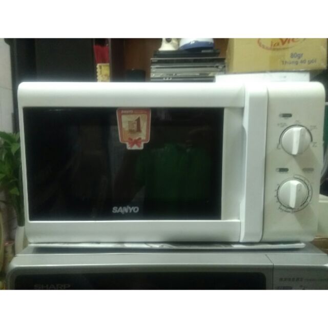 Lò vi sóng Sanlux EM-S2182W 20L, Trắng, Công suất 700W, Kích thước 44x36x26cm