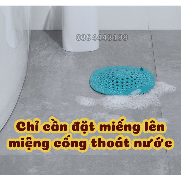 Miếng chặn rác silicone chống tắc nghẽn cống thoát nước, bồn rửa bát