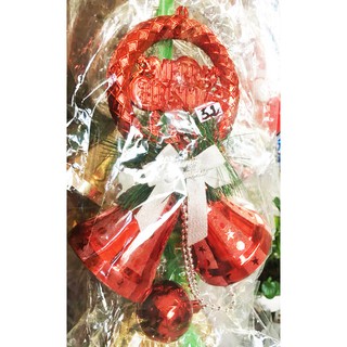 Chuông Giáng Sinh, phụ kiện trang trí Noel, 2 chuông lớn