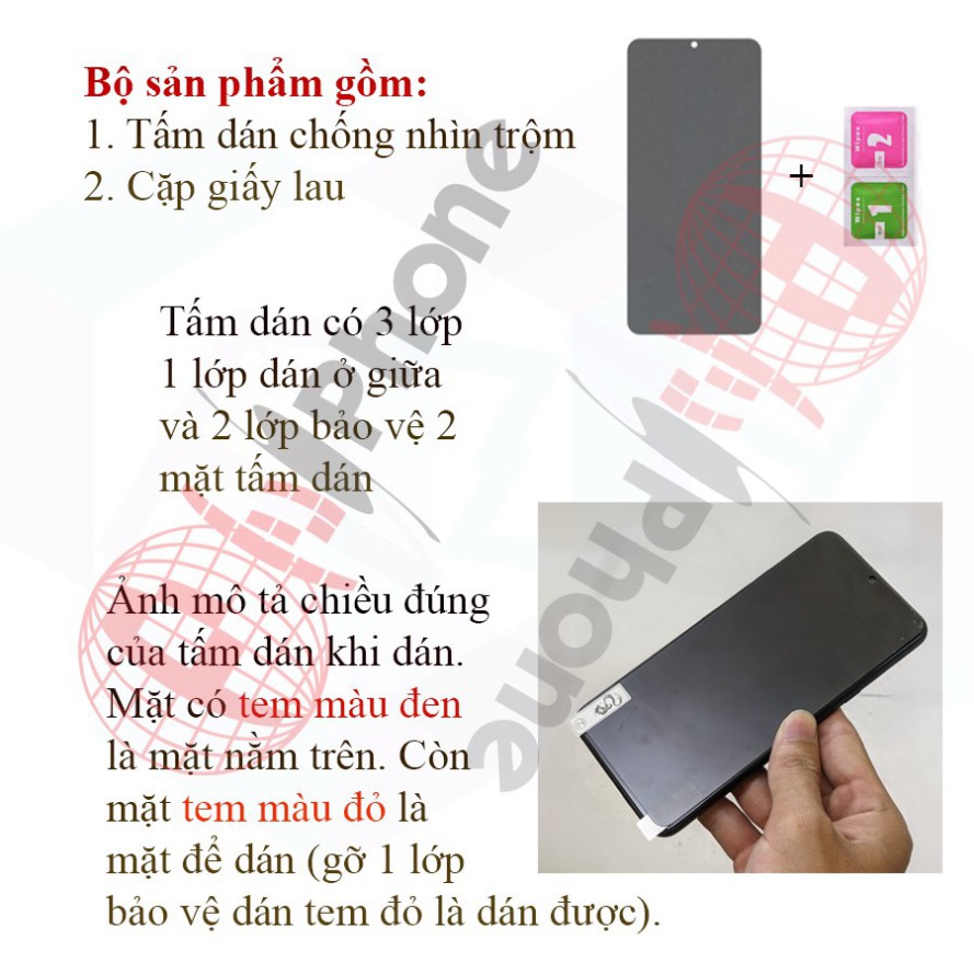 Dán chống nhìn trộm Huawei Nova 3i - Dán Cường lực dẻo nano