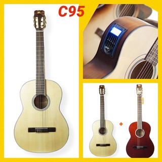 Đàn Guitar Classic chính hãng 100% - bấm êm tay cho người mới tập - Tặng full phụ kiện theo đàn, bảo hành lâu dài