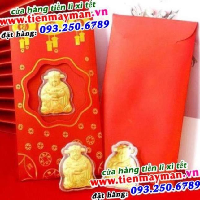 [SHOPEE TRỢ GIÁ] Bao Lì Xì Thần Tài May Mắn Cát Tường – Quà Tết Ý Nghĩa 2021 - Lì Xì Trâu Vàng