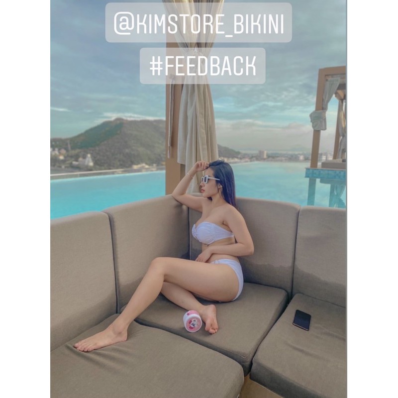 Bikini 2 mảnh cúp ngực phối khoen đính đá sang chảnh nhiều màu kèm ảnh thật và feedback