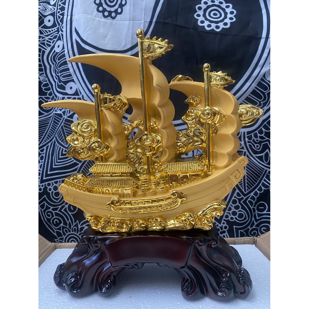 Tượng Thuyền Thuận Buồm Xuôi Gió Phong Thủy Size 30 , Quà Tặng Tân Gia , Khai Trương , Tặng Sếp , Tượng Phong Thủy