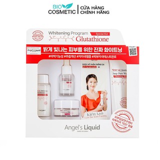 Bộ 4 sản phẩm Angel Liquid Whitening Program Glutathione Special Kit Dưỡng Trắng Da