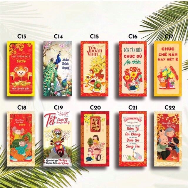 Lốc 10 Bao Lì Xì Tết 2023 Xinh Xắn