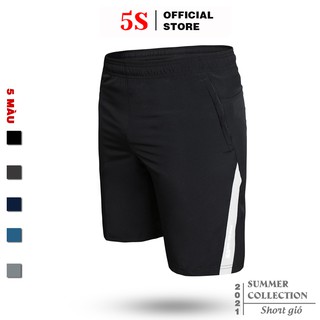 Quần Short Thể Thao Nam 5S (5 màu), Vải Gió Thoáng Mát, Lưng Chun Thoải Mái (QSG21007-01)