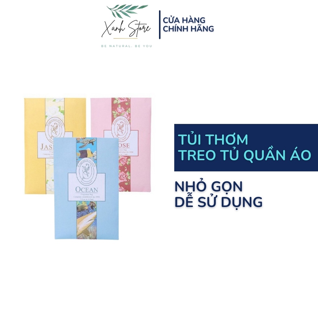 Túi Thơm Phòng Thảo Mộc Thiên Nhiên Để Tủ Quần Áo Có Móc Treo Mùi Ngẫu Nhiên