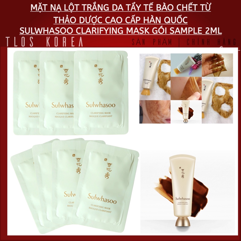 [Mẫu mới HD2024] Sample Mặt nạ lột mụn cám, đầu đen làm trắng da Sulwhasoo Clarifying Mask Ex