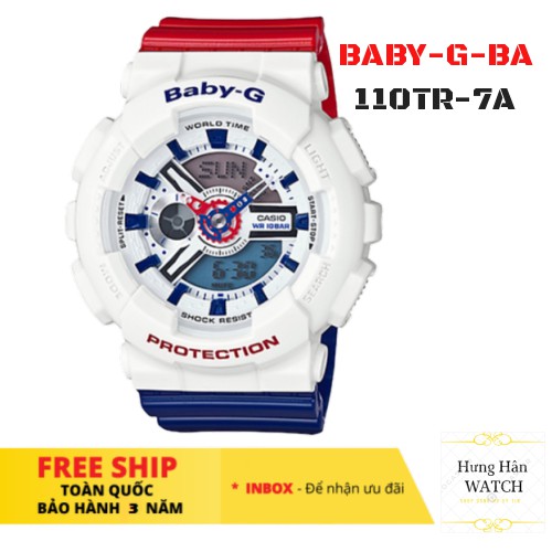 Baby-G BA-110TR-7A. Đồng hồ thể thao nữ full phụ kiện [Hưng Hân Shop]