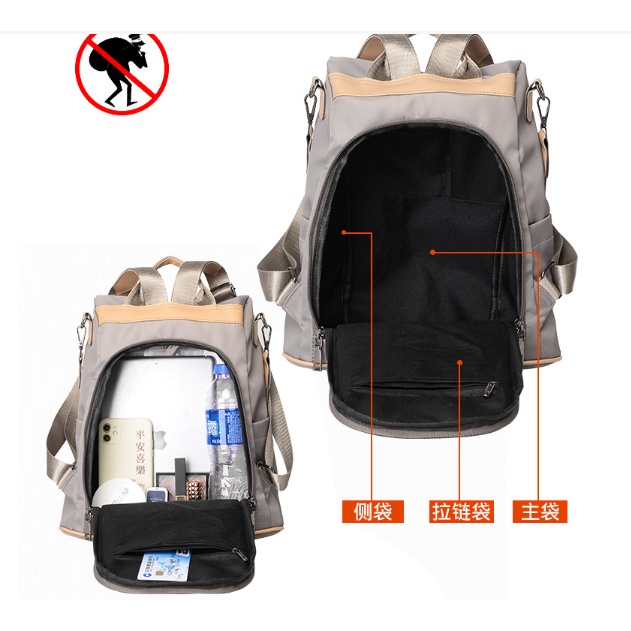 Ba Lô Vải Oxford Chống Thấm Nước Thời Trang Dành Cho Nữ