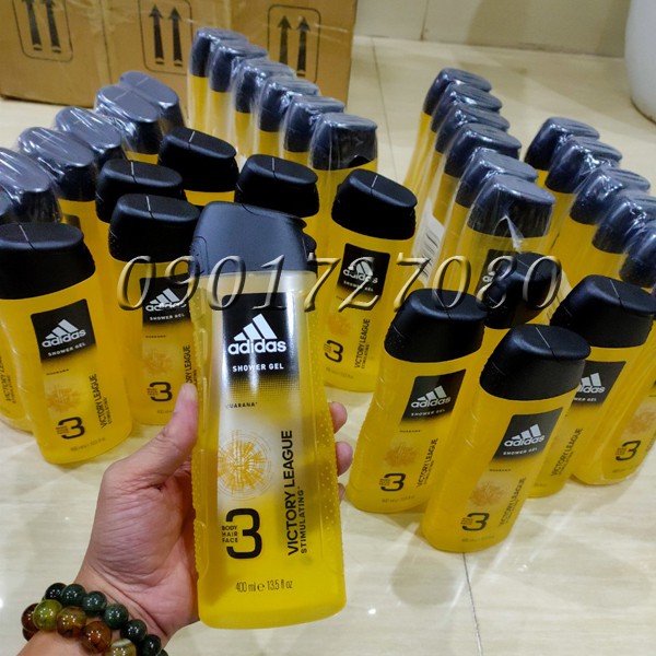 Sữa tắm, gội Adidas Victory League (3in1) 400ml