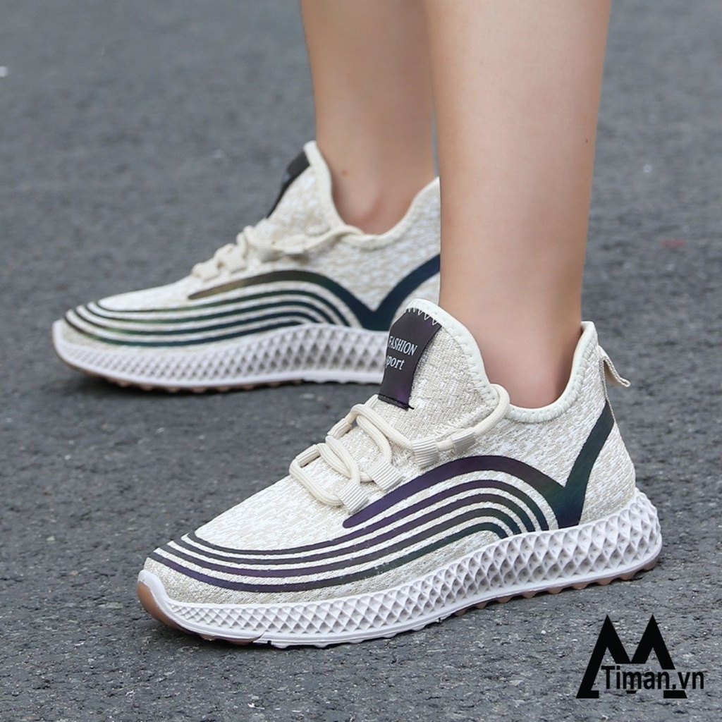 Giày thể thao nữ, sneaker TIMAN HT02 thời trang chống trượt bảo hành 1 năm