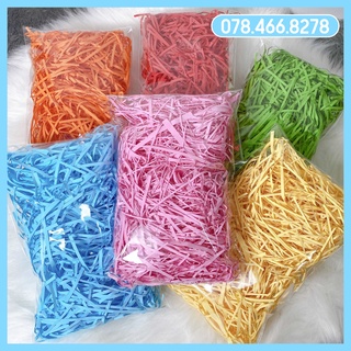 Giấy rơm lót hộp quà, giấy kraft cắt sợi lót hộp quà tặng