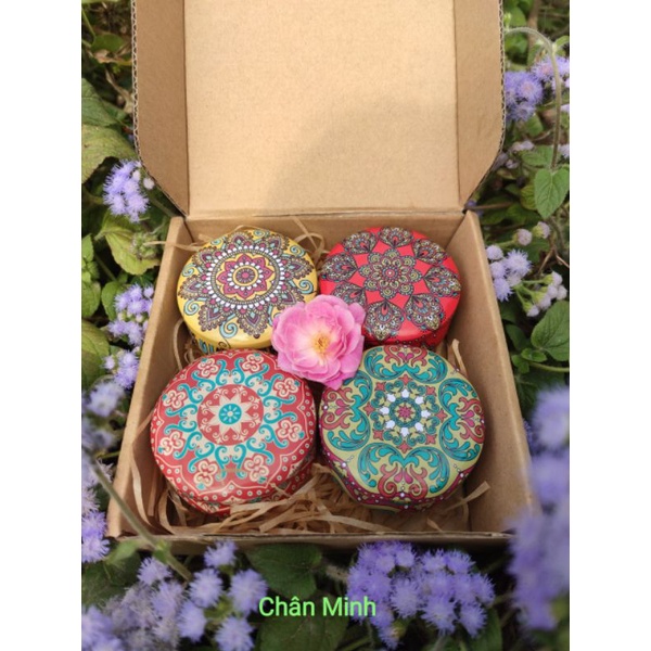 Set nến sáp ong Handmade Chân Minh