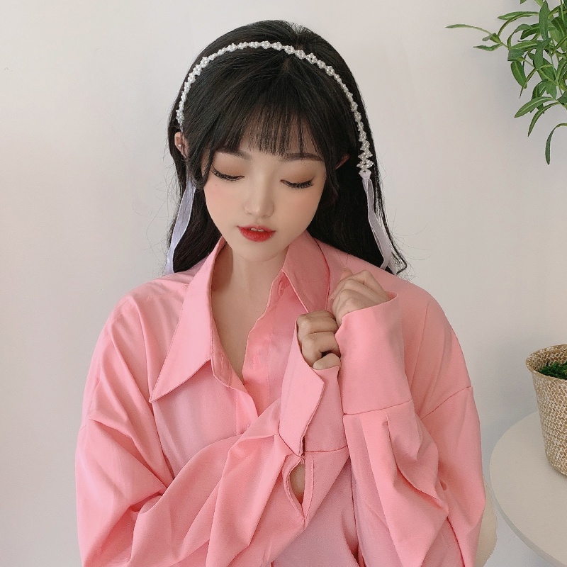 Bờm Tóc Tết Dây Hoạ Tiết Hoa Nhí Dễ Thương Năng Động Cho Nữ