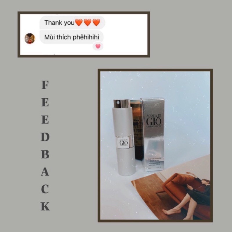 ACQ.UA DI GIÒ - Nước hoa mini 20ml