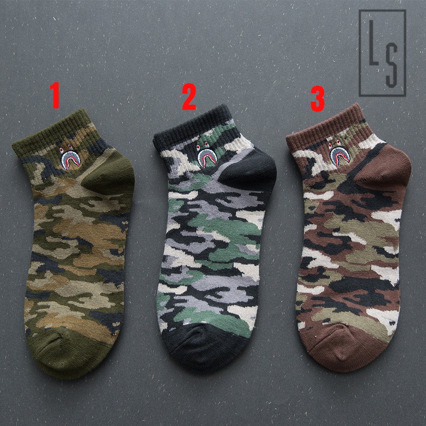 Tất Vớ bape ngắn cổ rằn ri [SHOPEE TRỢ GIÁ]